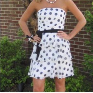 White House black market strapless dress